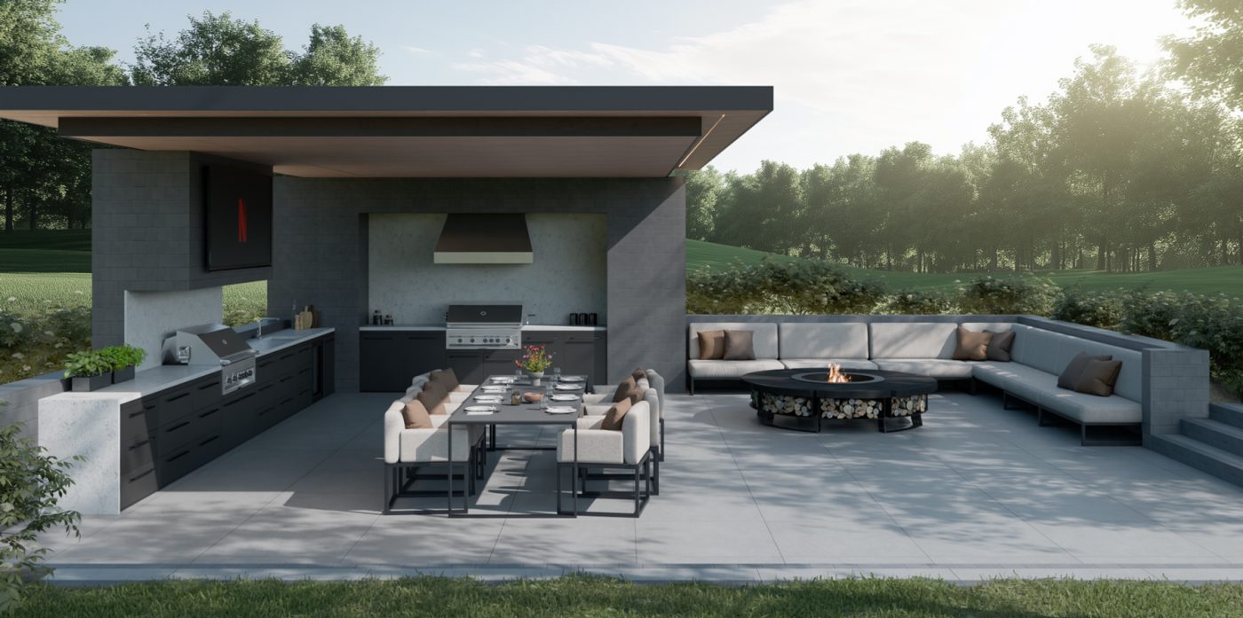 Meble ogrodowe strafa ognia mimizu furniture
